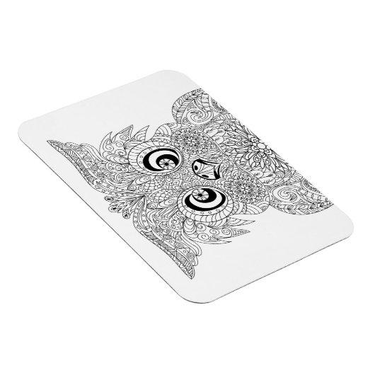 Inspiriertes Owl-Portrait Magnet (Rechte Seite)