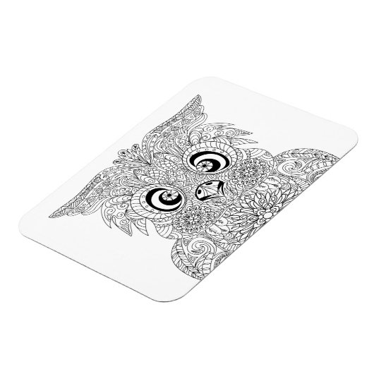 Inspiriertes Owl-Portrait Magnet (Linke Seite)