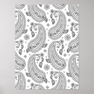 Inspiriertes Paisley-Design 2 Poster