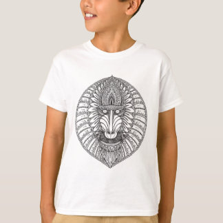 Inspiriertes Pavian-Gesicht T-Shirt