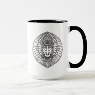 Inspiriertes Pavian-Gesicht Tasse