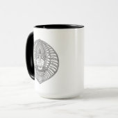 Inspiriertes Pavian-Gesicht Tasse (Vorderseite Links)