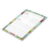 Inspiriertes pflanzliches Rezept Notizblock (angewinkelt)