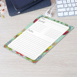 Inspiriertes pflanzliches Rezept Notizblock<br><div class="desc">Unser "Gemüseempfang" zeichnet sich durch eine Gemüsegröße aus, die auf einem hellgrünen, motlierten Hintergrund gehalten ist. Ein weißer Textkasten rundet den gerahmten Gemüsegrand ab und bietet Ihnen die Möglichkeit, Ihre Lieblingsrezepte zu verfassen. Ebenfalls in unserem Shop erhältlich ist ein passender 3-Ringbinder für das Rezept. Zusammen sind sie die perfekte Kombination...</div>