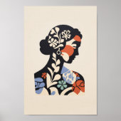 Inspiriertes Poster - Frauengesicht (Vorne)