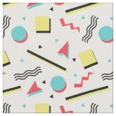 inspiriertes Retro nahtloses Muster 90s Stoff (Nahaufnahme)