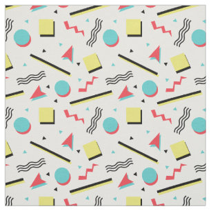 inspiriertes Retro nahtloses Muster 90s Stoff