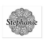 Inspiriertes Round-Design Gummistempel (Prägung)