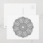 Inspiriertes Round-Design Postkarte (Vorne/Hinten)