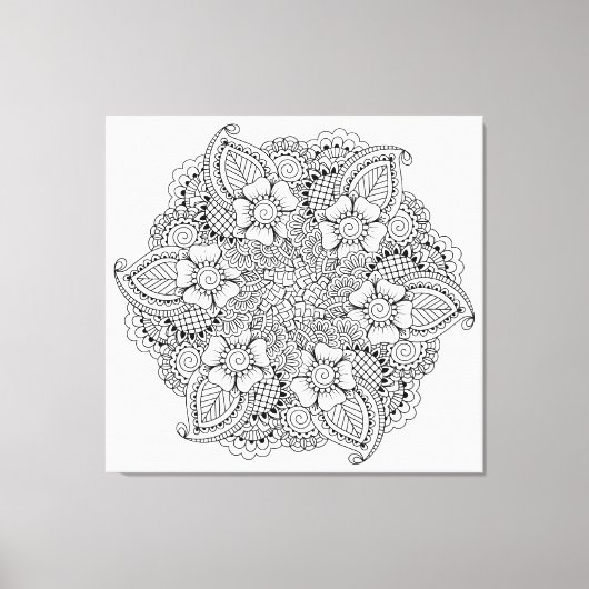 Inspiriertes Round-Element 6 Leinwanddruck (Vorderseite)