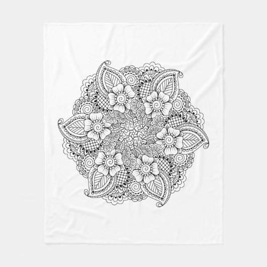 Inspiriertes rundes Element Fleecedecke (Vorderseite)