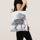 Inspiriertes schwarzes Pferd 2 Tasche (Von Nahem)