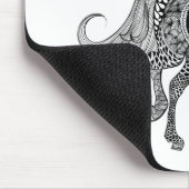 Inspiriertes schwarzes Pferd Mousepad (Ecke)