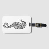 Inspiriertes Seepferd Gepäckanhänger (Vorderseite (Horizontal))