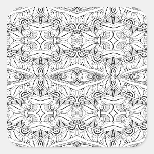 Inspiriertes Stammbaukonzept Quadratischer Aufkleber (Vorderseite)