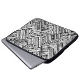 Inspiriertes Stammes- Kunst-Muster Laptopschutzhülle (Vorne Knopf)