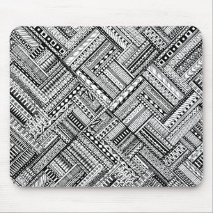 Inspiriertes Stammes- Kunst-Muster Mousepad