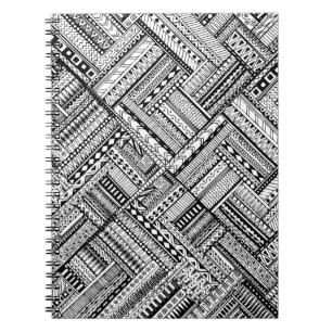 Inspiriertes Stammes- Kunst-Muster Notizblock
