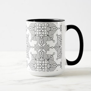 Inspiriertes Stammes- künstlerisches Muster Tasse