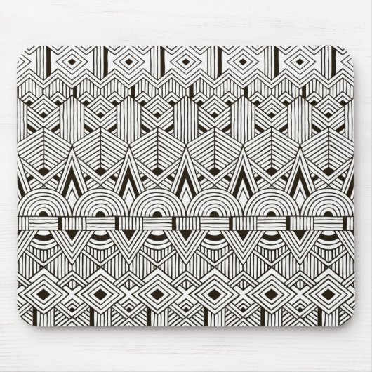 Inspiriertes Stammes- Muster Mousepad (Vorne)