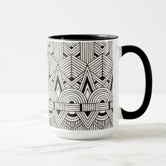 Inspiriertes Stammes- Muster Tasse (Rechts)
