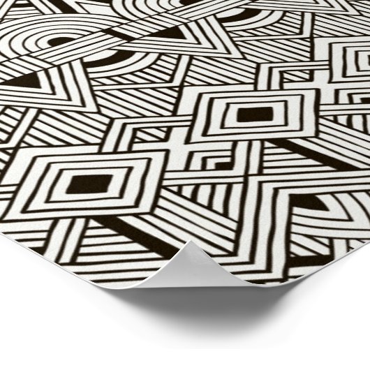 Inspiriertes Stammmuster 2 Poster (Ecke)