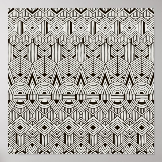 Inspiriertes Stammmuster 2 Poster (Vorne)