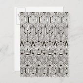 Inspiriertes Stammmuster Postkarte (Vorne/Hinten)
