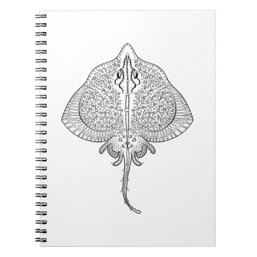 Inspiriertes Stingray-Totem Notizblock (Vorderseite)