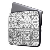 Inspiriertes Talavera-Muster Laptopschutzhülle (Vorderseite Links)