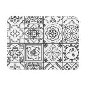 Inspiriertes Talavera-Muster Magnet (Horizontal)