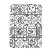 Inspiriertes Talavera-Muster Magnet (Vertikal)