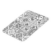 Inspiriertes Talavera-Muster Magnet (Linke Seite)