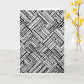 Inspiriertes Tribal Art Muster Karte (Gelbe Blume)