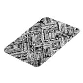 Inspiriertes Tribal Art Muster Magnet (Linke Seite)
