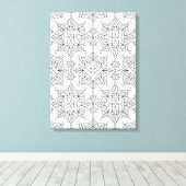 Inspiriertes Tribal-Künstlerisches Muster 6 Leinwanddruck (Insitu (Holzboden))