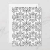 Inspiriertes Tribal-Künstlerisches Muster Postkarte (Vorne/Hinten)