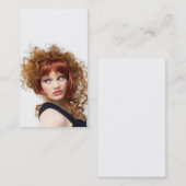 Inspiriertes Updo Visitenkarte (Vorne/Hinten)