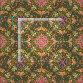 inspiriertes viktorianisches Muster Stoff (Kachel)