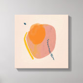 Inspiriertes Vintages Inspiriertes Abstrakte Mitte Leinwanddruck (Vorderseite)