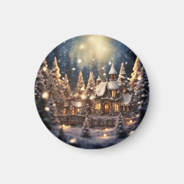 Inspiriertes Weihnachtsgeschenk Märchenschloss Magnet