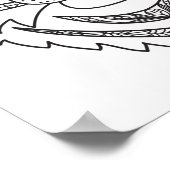 Inspiriertes Weißtiger 2 Poster (Ecke)