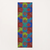 Inspiriertes, zweiseitiges Patchwork Yogamatte (Vorderseite)
