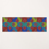 Inspiriertes, zweiseitiges Patchwork Yogamatte (Vorderseite (Horizontal))