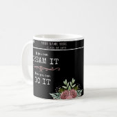 Inspiriertest "Wenn Sie es träumen können" Abschlu Kaffeetasse (Vorderseite Links)