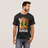 Inspiring Black Leaders Power Fist Hand Black Hist T-Shirt (Vorne ganz)