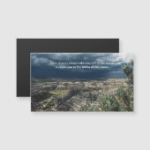 Inspiring Faith Quote Badlands Photography Magnet  (Vorne/Hinten)