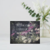 Inspiring Jeremy Bentham Quote Postkarte (Stehend Vorderseite)