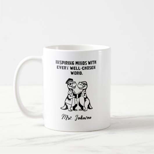 Inspiring Minds Well-Chosen Word Educator Design Kaffeetasse (Links)