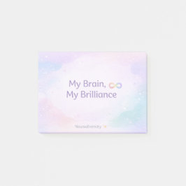 Inspiring Neurodivergent Affirmation Soft Pastel  Post-it Klebezettel
